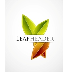 Fall leaf green background Fall leaf green background vector image