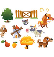 Collection of farm animals vector image