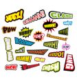 Comic word expressions vector image