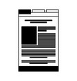 Black icon web tab Black icon web tab vector image