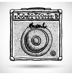 Guitar Combo Amplifier vector image