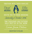 Wedding Invitation Card - Kissing Couple Theme vector image