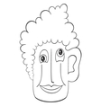 Happy beer vector image