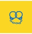 Handcuffs icon Handcuffs icon vector image