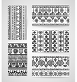 Set of business cards with tribal ornaments vector image