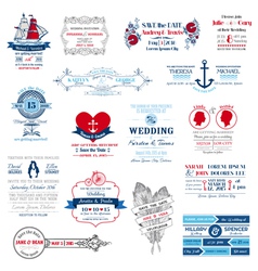 Wedding Invitation Collection vector image