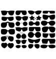 Different sunglasses vector image