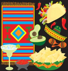 Mexican fiesta party vector image