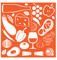 Food pattern vector image