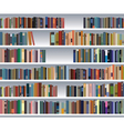 Modern bookshelf vector image