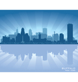 Buffalo New York skyline city silhouette vector image