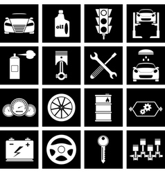 Car repair icons vector image