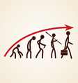 Evolution success concept vector image