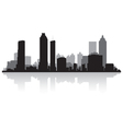 Atlanta USA city skyline silhouette vector image