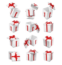 Gift box set vector image