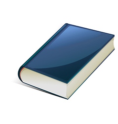 Blue book vector image