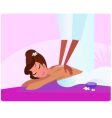 Spa massage vector image