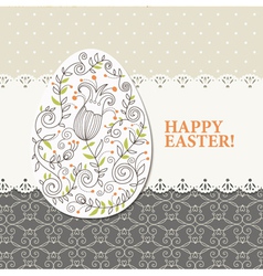Easter greeting card vector image