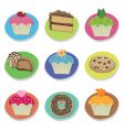 Cake icons vector image