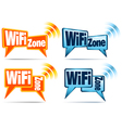 WiFi Zone WiFi Icons vector image