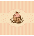 Cupcake vector image