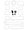 Retro style text boxes vector image