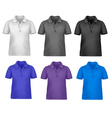 Clothes hanger with shirts vector image