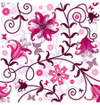 Seamless floral pattern Seamless floral pattern vector image