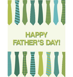 Fathers day card vector image