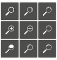 Magnifier and Zoom Icons vector image