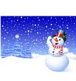 Snowman vector image
