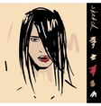 Beautiful girl vector image