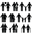 Family icons vector image