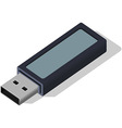 Usb data flash drive vector image
