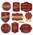 Vintage labels vector image