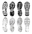 Shoe print vector image