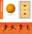 Basketball design elements vector image