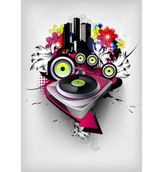 Music poster vector image