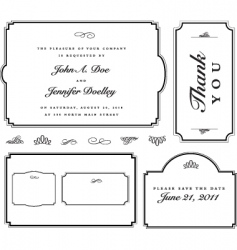 Frame set vector image