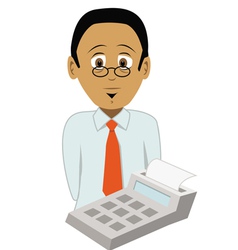 Accountant vector image