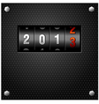 2013 New Year Analog Counter vector image