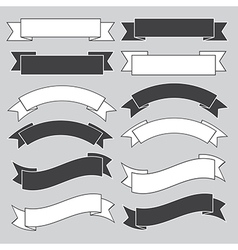 Old ribbon banner vector image