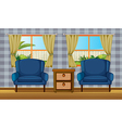 Room interior vector image