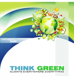 Thinkgreen vector image