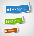 Colorful paper roll label design Colorful paper roll label design vector image