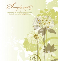 Floral background vector image