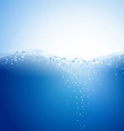 Blue water background vector image