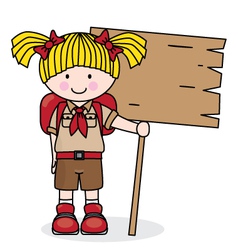 Girl scout vector image