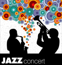 Jazz musicians background vector image