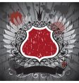 Grunge frame with a banner vector image